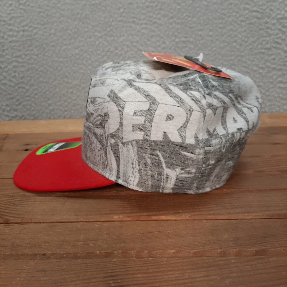 Superman Hat Kids‎ Snapback Cap Gray Red DC Comics Superhero Cartoon School NEW